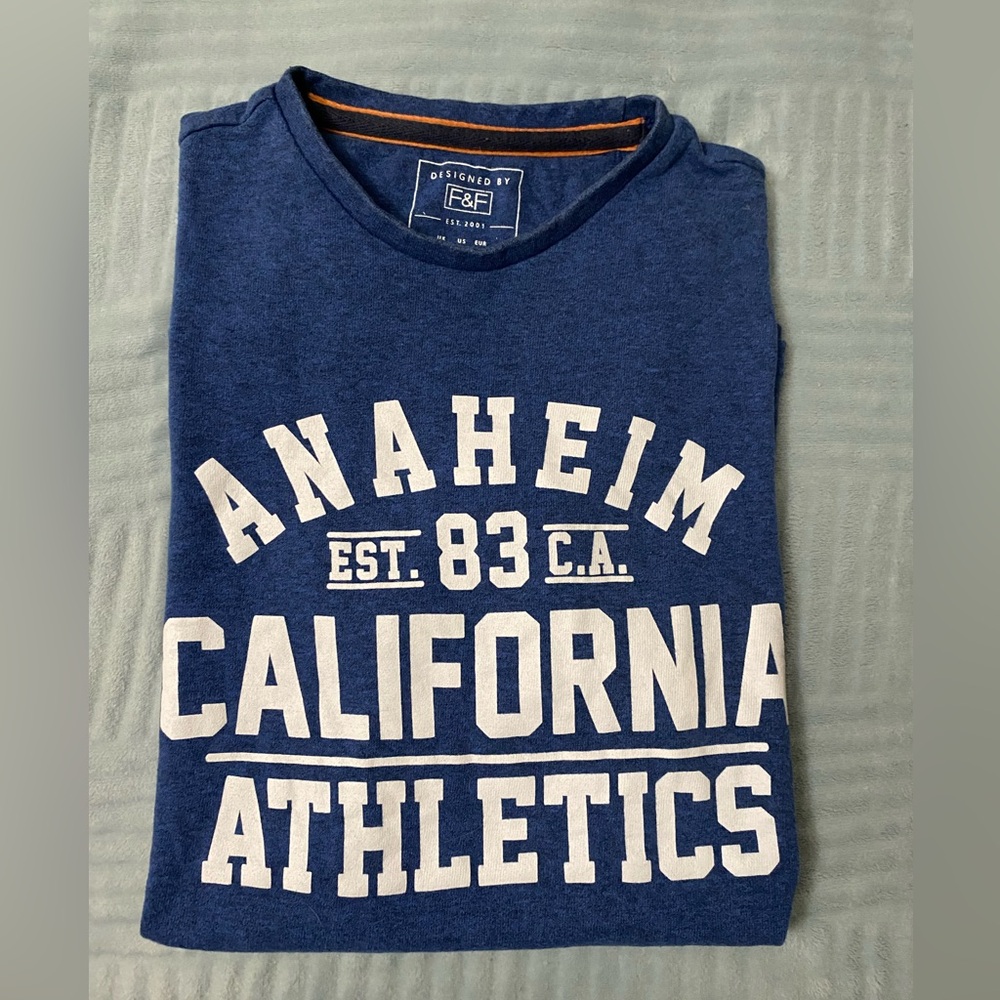 F&F Men's Blue California Athletics Tee